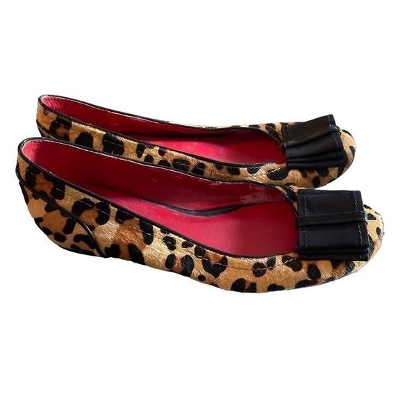 Nine West Cheetah Print Pony Hair Ballet Flats 7.5 - Picture 1 of 10